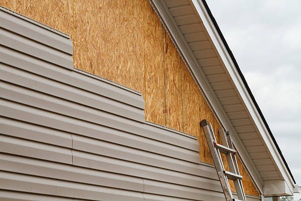 Professional Siding Replacement technician working in Owings, MD